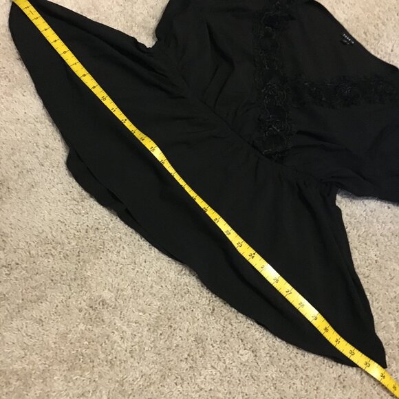 Torrid Lacy V-Neck Gothic Babydoll Blouse - Picture 14 of 16